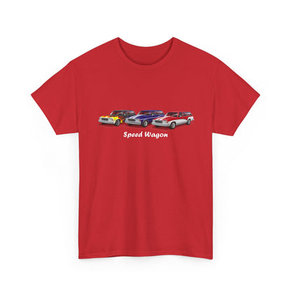 Malibu Classic Car Crew Tee — "Speed Wagon" Graphic T-Shirt