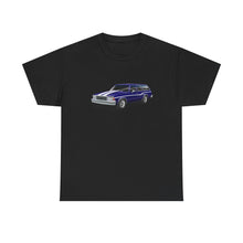 Classic Malibu Station Wagon Tee — Vintage Purple Car Graphic T-Shirt