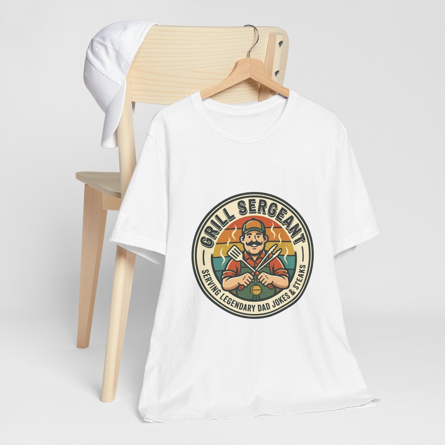 Grill Sergeant T-Shirt | Father's Day, Retro Dad BBQ, Sarcastic Outdoorsy Tee