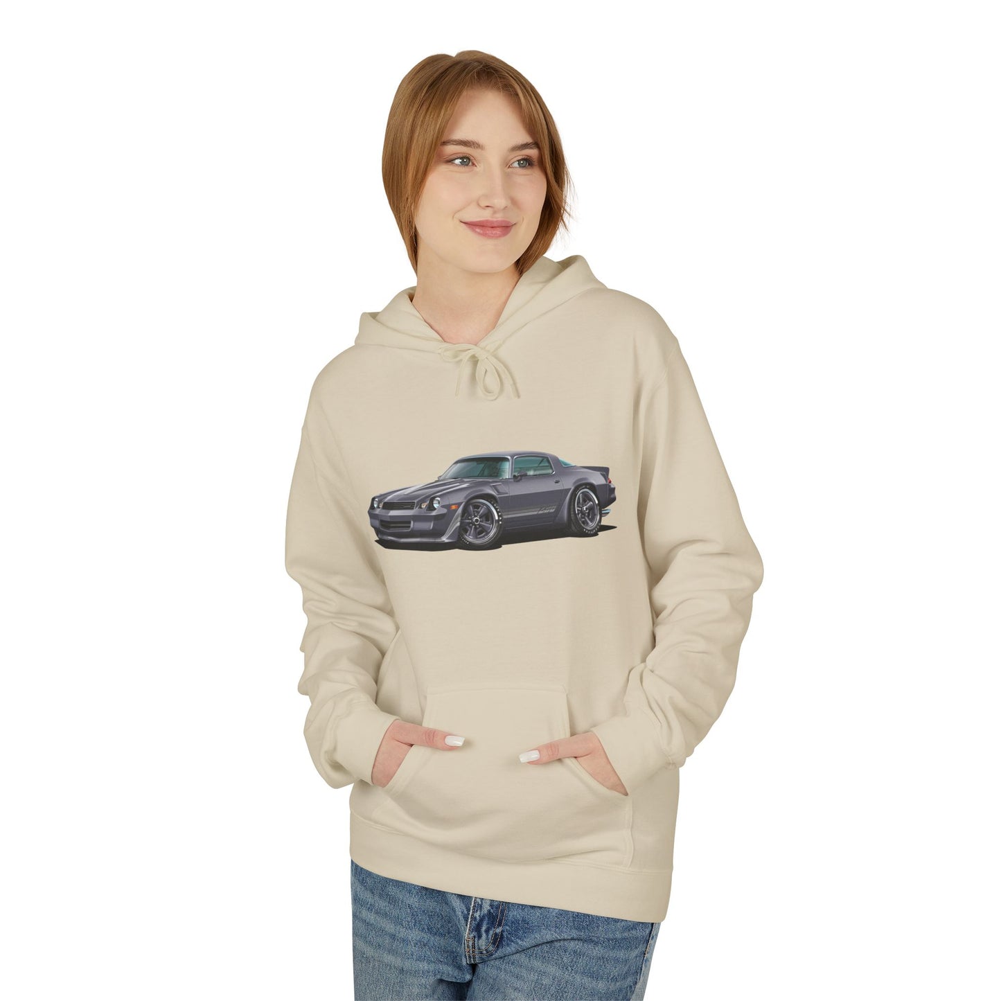 1981 Camaro Muscle Car Split-Image Hoodie