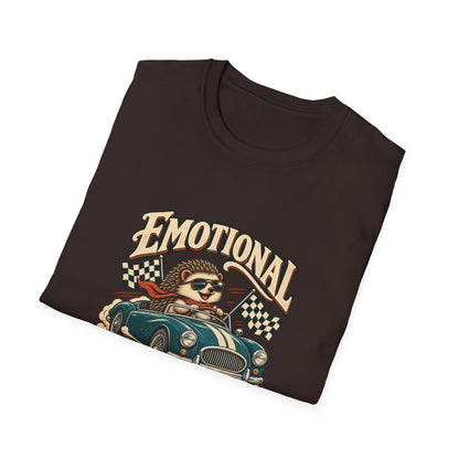 Emotional Support Vehicle T-Shirt | Funny Hedgehog Car Tee