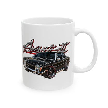 Avanti II Classic Muscle Car Enthusiast Ceramic Mug