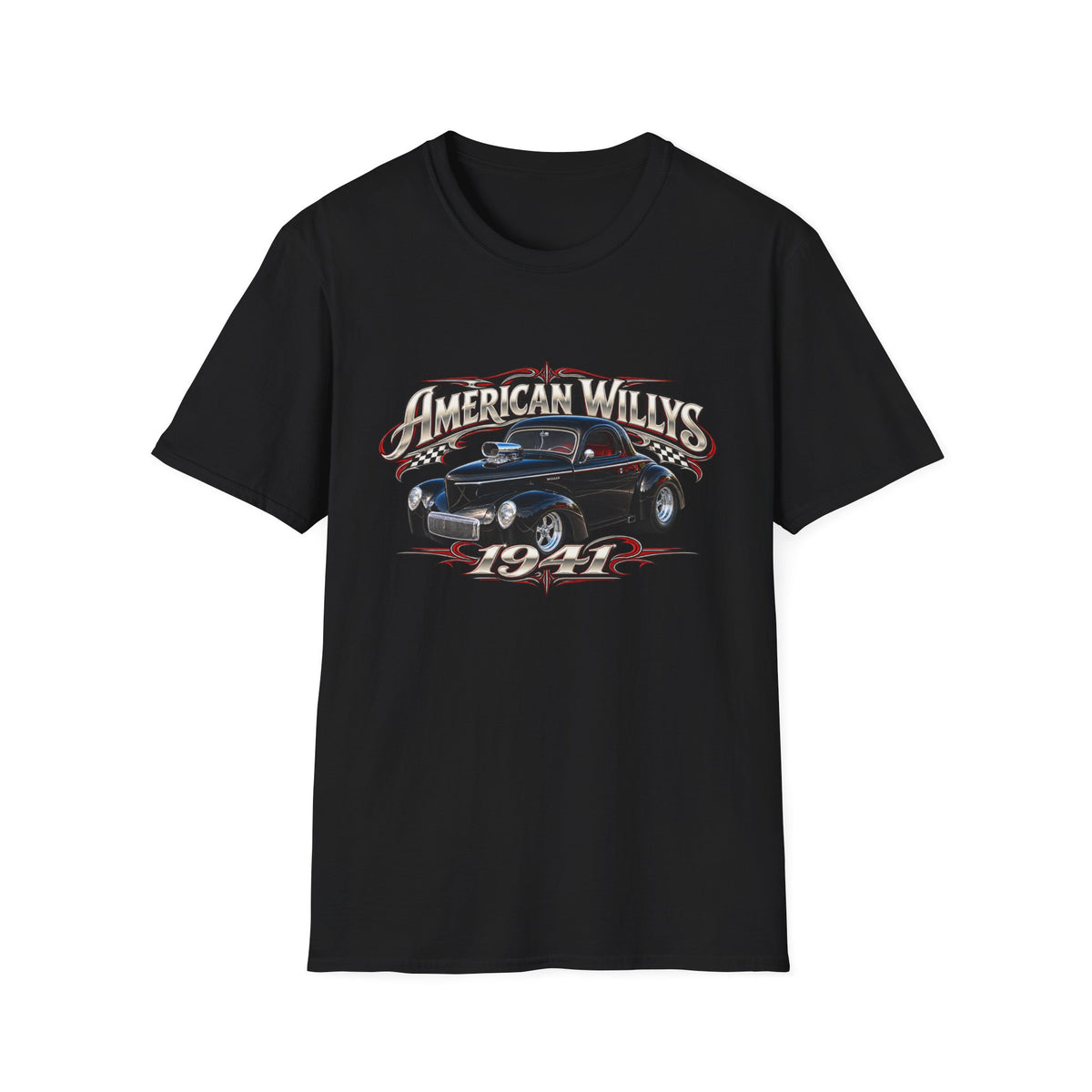 American Willys 1941 Classic Car Graphic T-Shirt