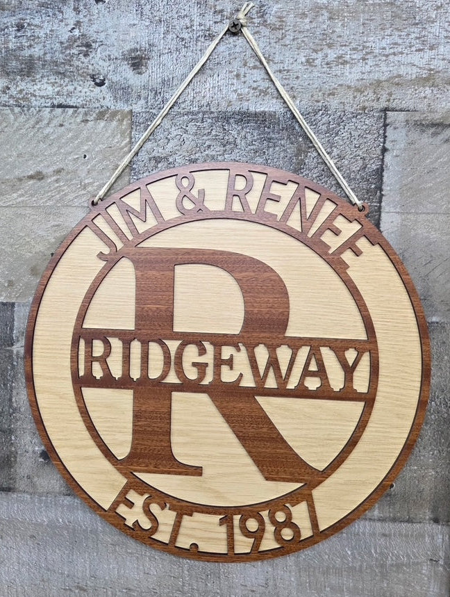 Personalized Wooden Door or Wall Decor hanging