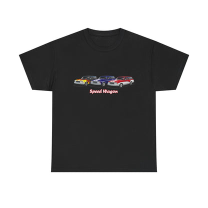Malibu Classic Car Crew Tee — "Speed Wagon" Graphic T-Shirt
