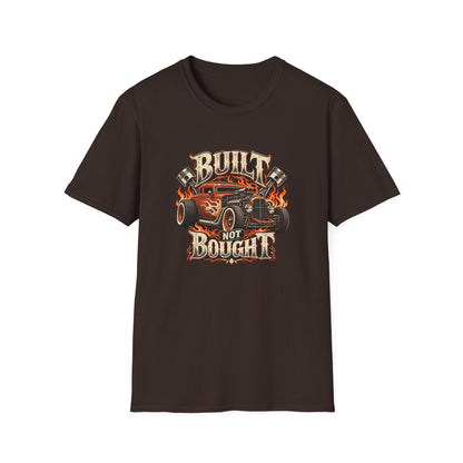 Built Not Bought T-Shirt | Vintage Rat Rod Garage Tee