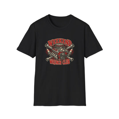 Weekend Wrench Club T-Shirt | Vintage Mechanic Garage Tee