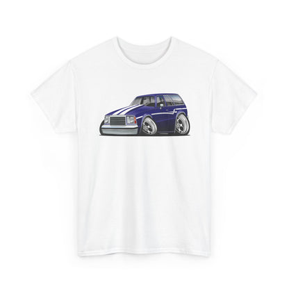Classic Malibu Blue Wagon Tee — Retro Station Wagon Car Graphic T-Shirt