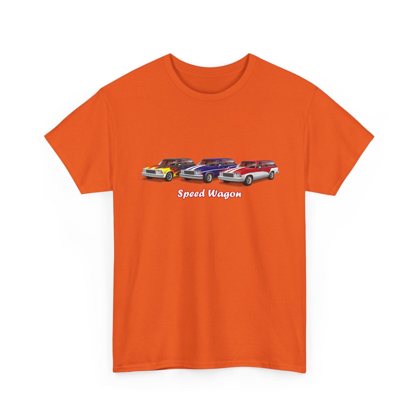 Malibu Classic Car Crew Tee — "Speed Wagon" Graphic T-Shirt