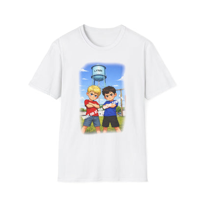 Lynn Water Tower T-Shirt — Cartoon Lynn Water Tower Design