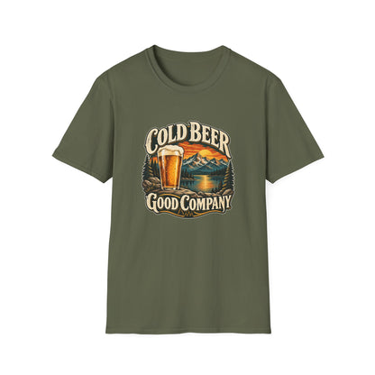 Cold Beer Good Company T-Shirt | Mountain Lake Graphic Tee