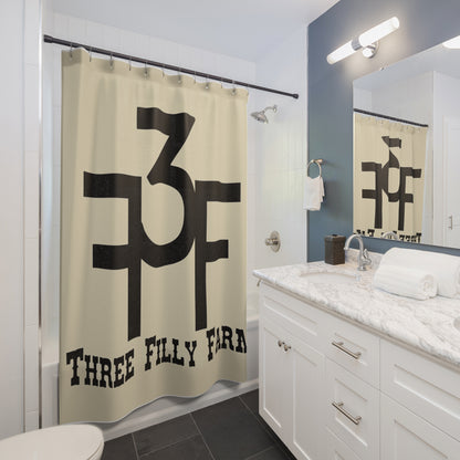 Modern Farmhouse Shower Curtain - Three Filly Farm Design
