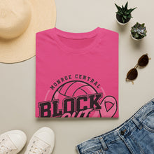 Volleyball "Block Out Cancer" T-Shirt — Monroe Central Breast Cancer Awareness