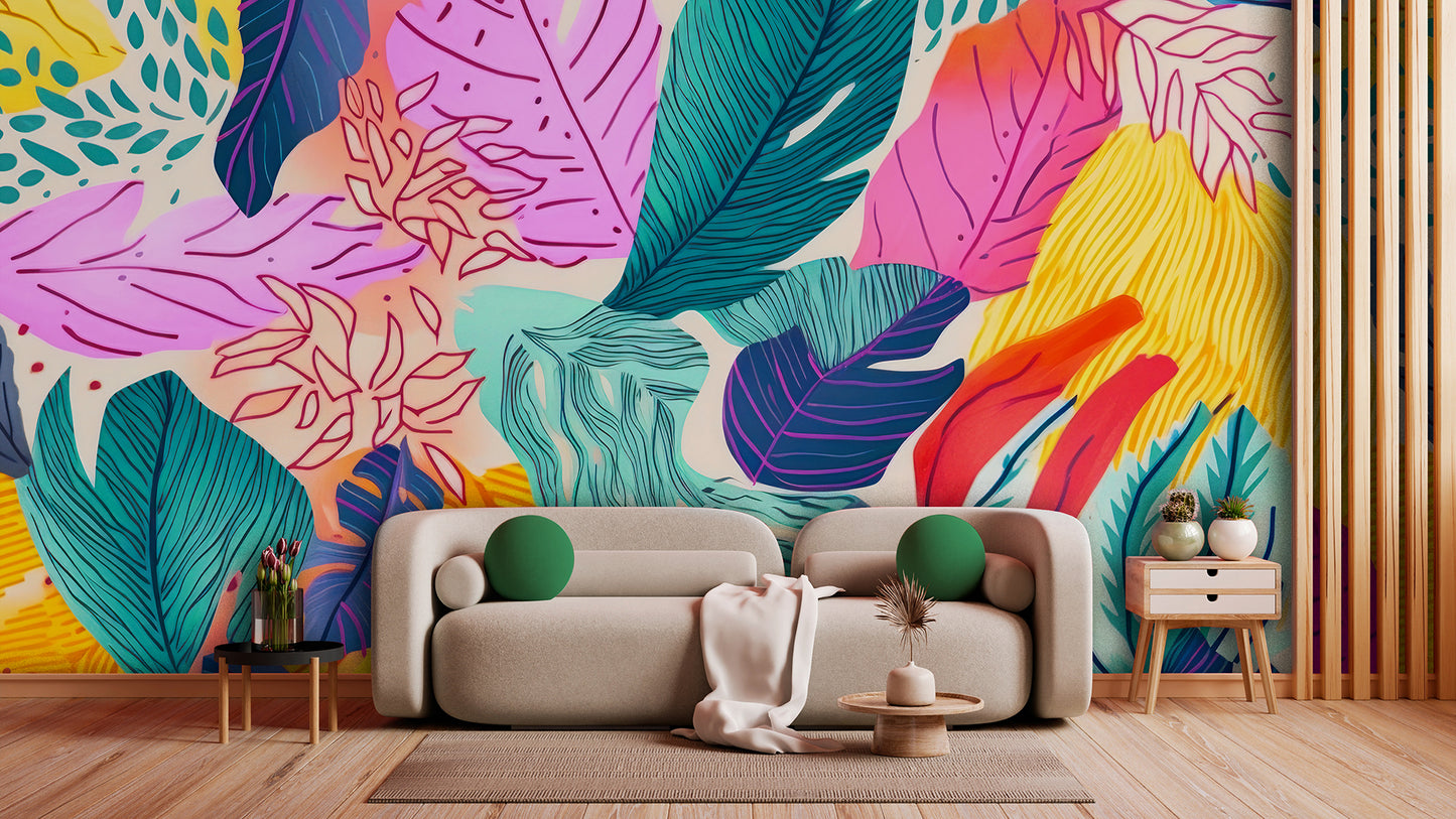 Leaves Design 095 Wall Mural Wallpaper