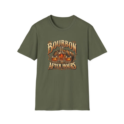 Bourbon After Hours T-Shirt | Vintage Whiskey Lounge Tee