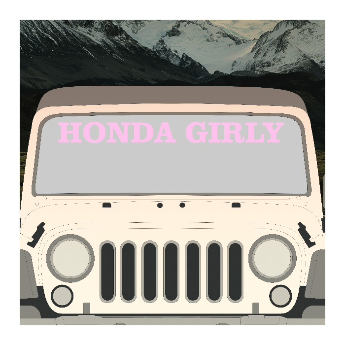 Design Your Own Front Windshield Decal