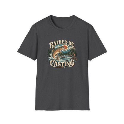 Rather Be Casting T-Shirt | Vintage Trout Fly Fishing Tee