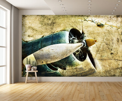 aircraft engine mural extra room 