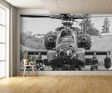 Apache Helicopter Wall Mural Military Wallpaper Large extra room