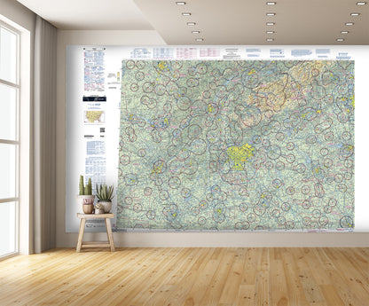 Aeronautical Chart Atlanta Wall Mural