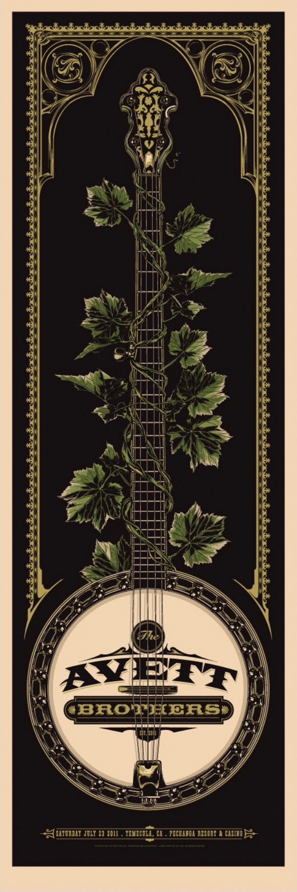 Custom Avett Brothers Banjo Decal