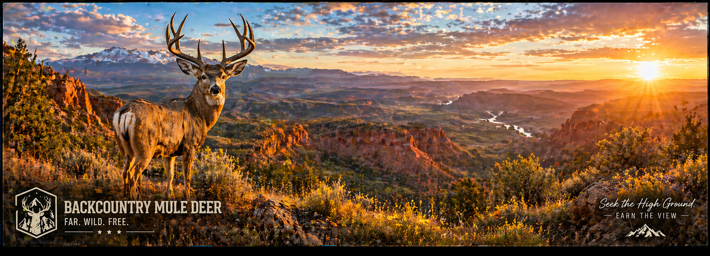 Backcountry Mule Deer Vista Desk Mat