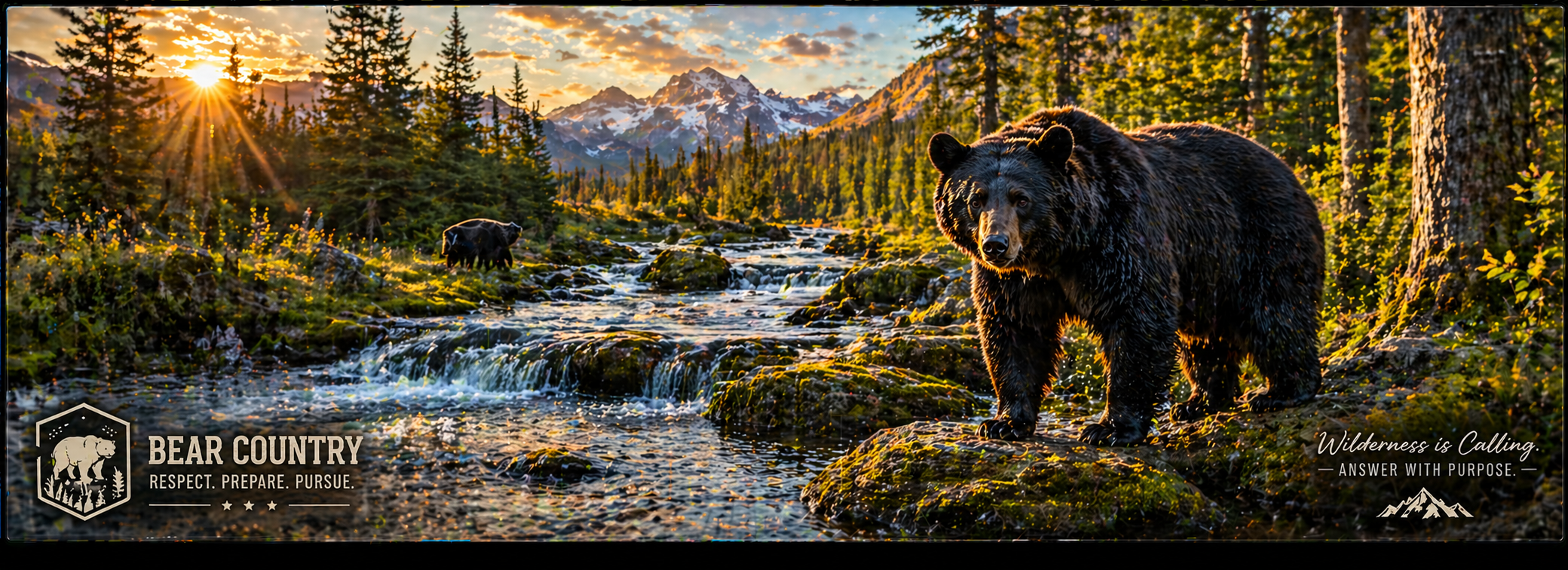 Bear Country Wilderness Desk Mat