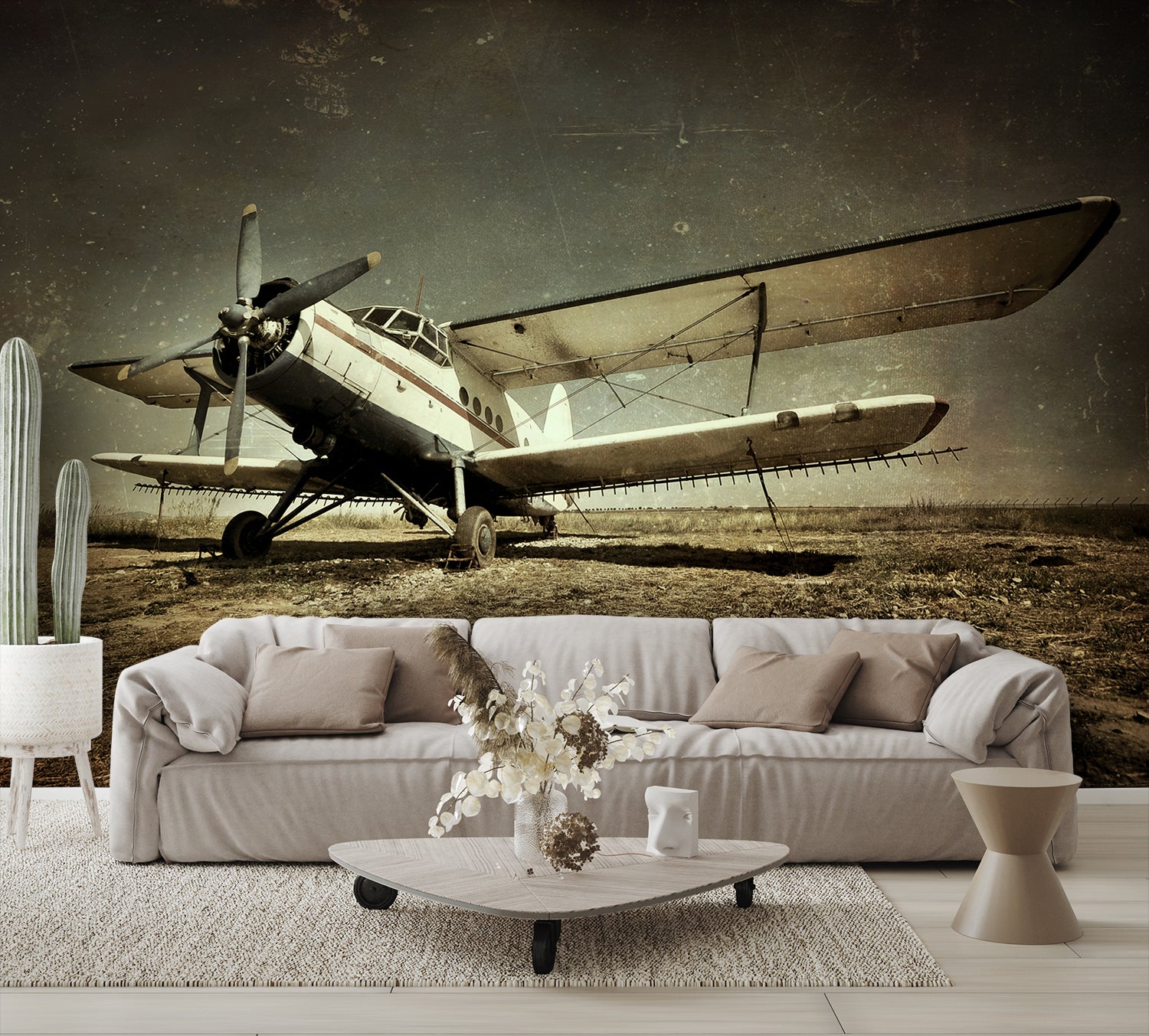 airplane ag sprayer living room