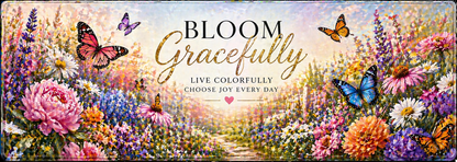 Butterfly Garden Grace Desk Mat