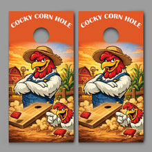Cocky Corn Hole Rooster Corn hole Decal Wraps