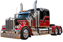 Classic Semi Truck Contour Cut Decal – Indoor or Outdoor