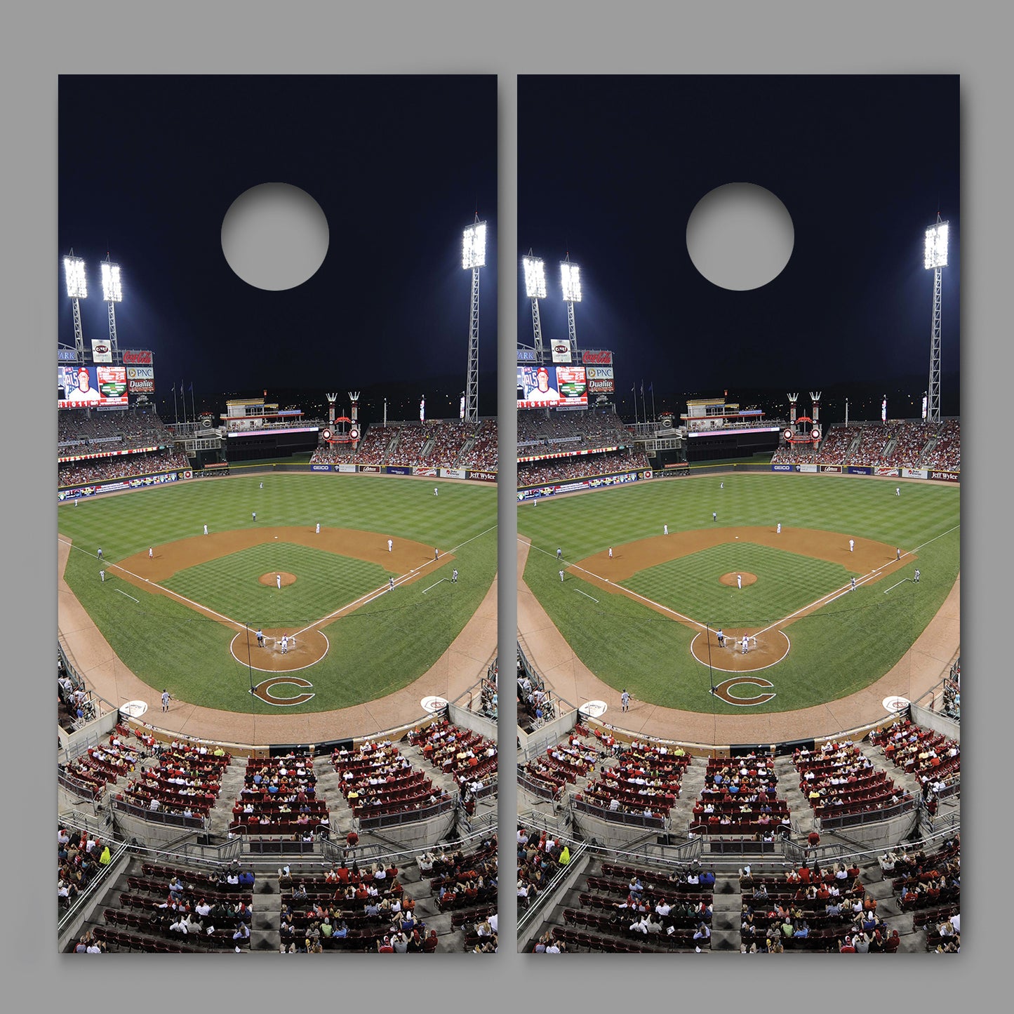 Cincinnati Great American Ballpark Corn Hole Board Decal Wrap