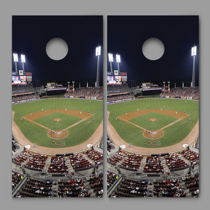Cincinnati Great American Ballpark Corn Hole Board Decal Wrap