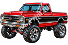 Classic Lifted Truck Contour Cut Decal – Indoor or Outdoor