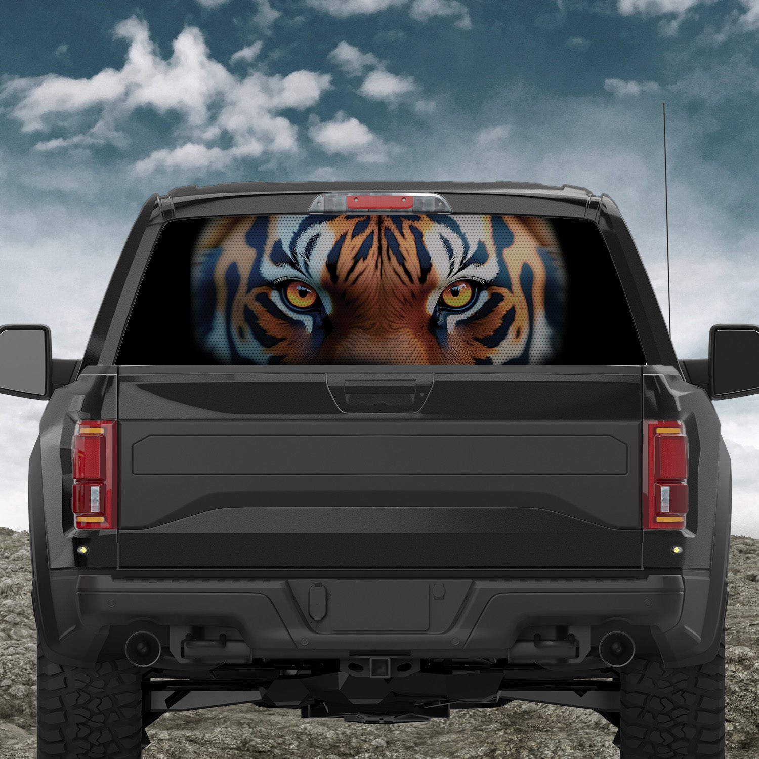 Eye of The Tiger Rear Window Decal