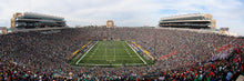 Notre Dame End Zone Football Stadium at Night Wall Mural