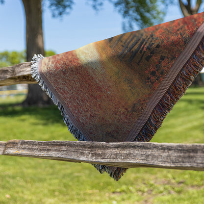 Fall Leaves Woven Blanket