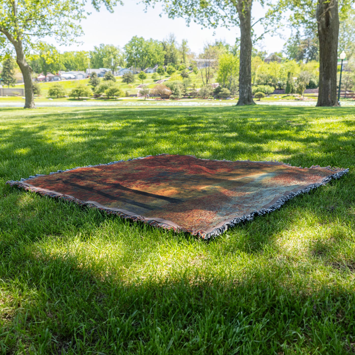 Fall Leaves Woven Blanket