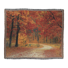 Fall Leaves Woven Blanket