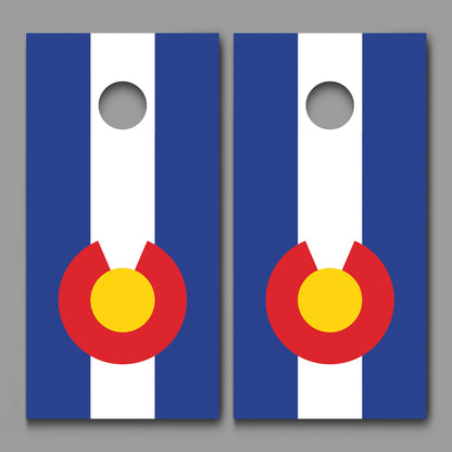 Flag of Colorado Cornhole Decal Wrap