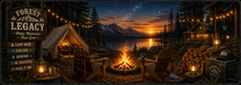 Forest Campfire Legacy Desk Mat
