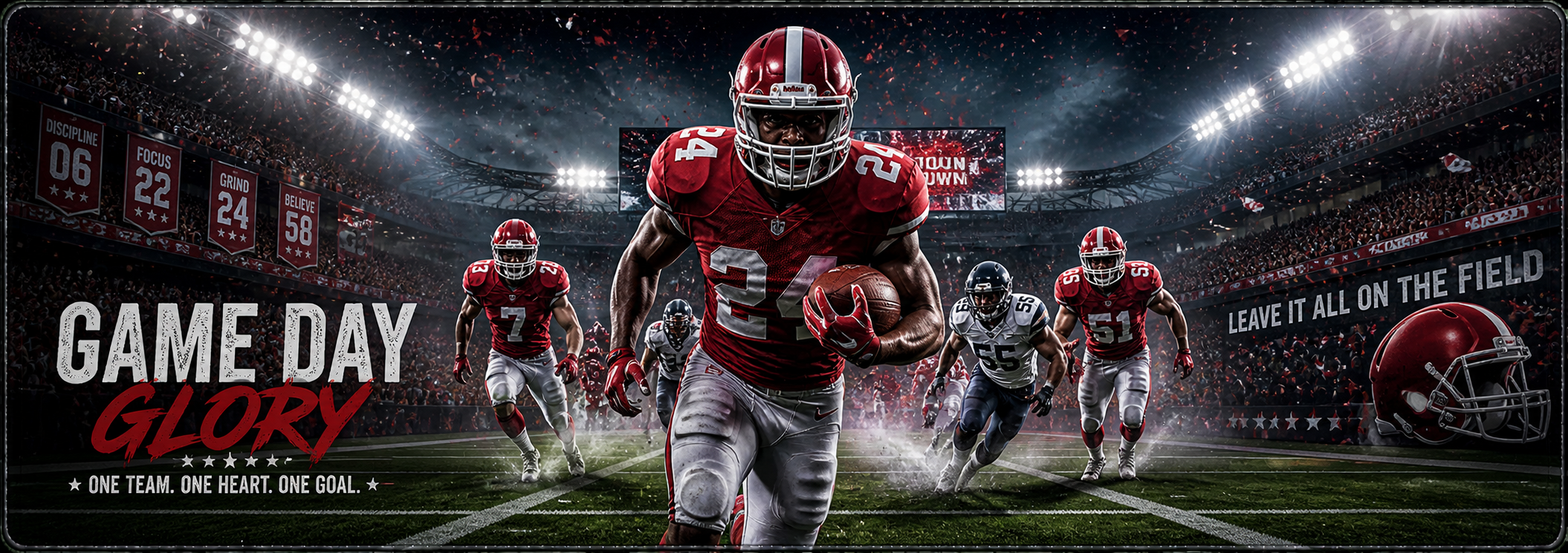 Game Day Football Glory Desk Mat