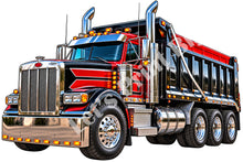 Classic Dump Truck Contour Cut Decal – Indoor or Outdoor