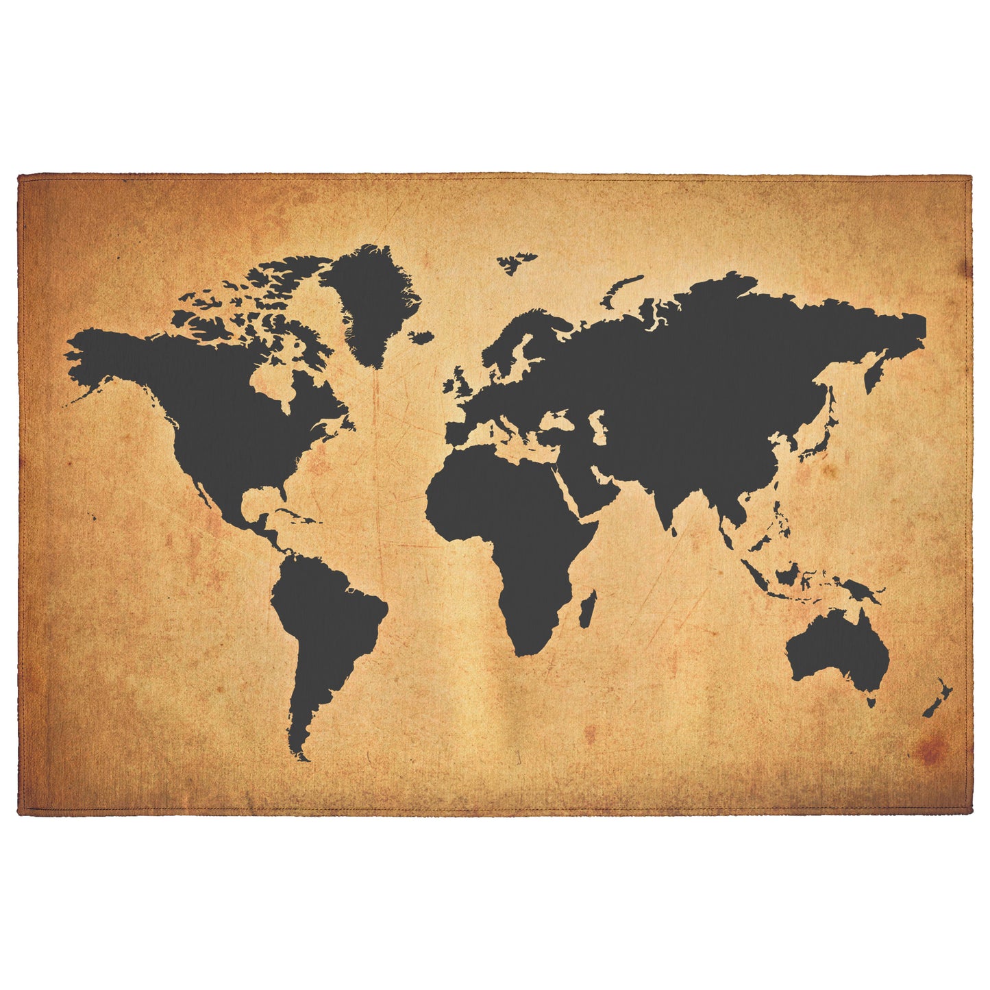 Grunge World Map Rug 5 Sizes