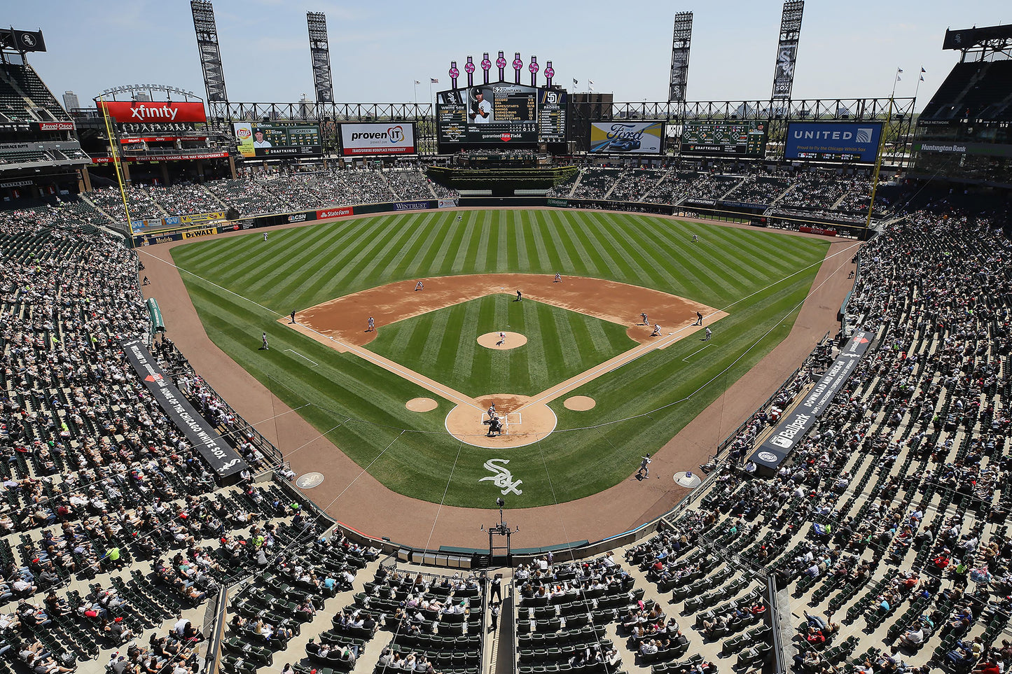 Guaranteed Rate Field Custom Designed Wallpaper Mural