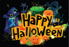 Happy Halloween Wall Decal Mural Wallpaper Large Print proof