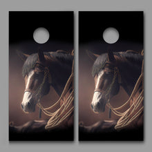 Horse Tack Ropes Design Corn Hole Board Decal Wrap