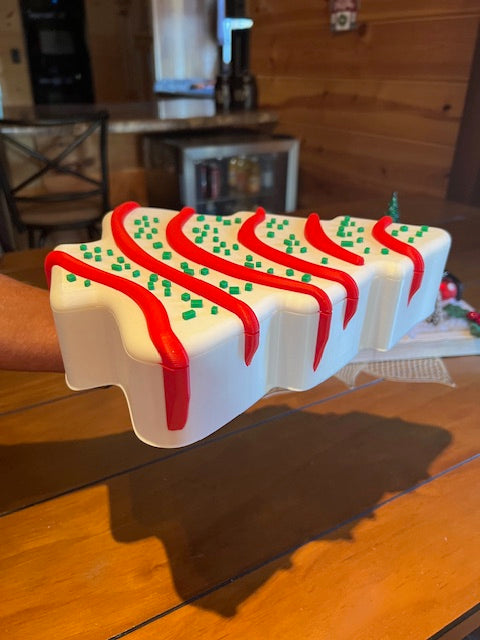 Christmas Tree Cake 3D printed storage container