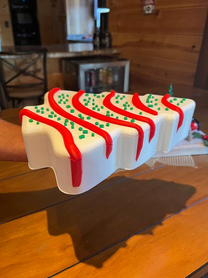 Christmas Tree Cake 3D printed storage container
