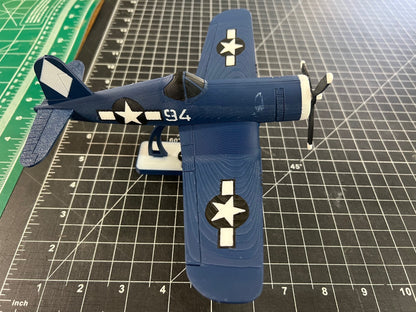 F4U Corsair Airplane Model Desk Display